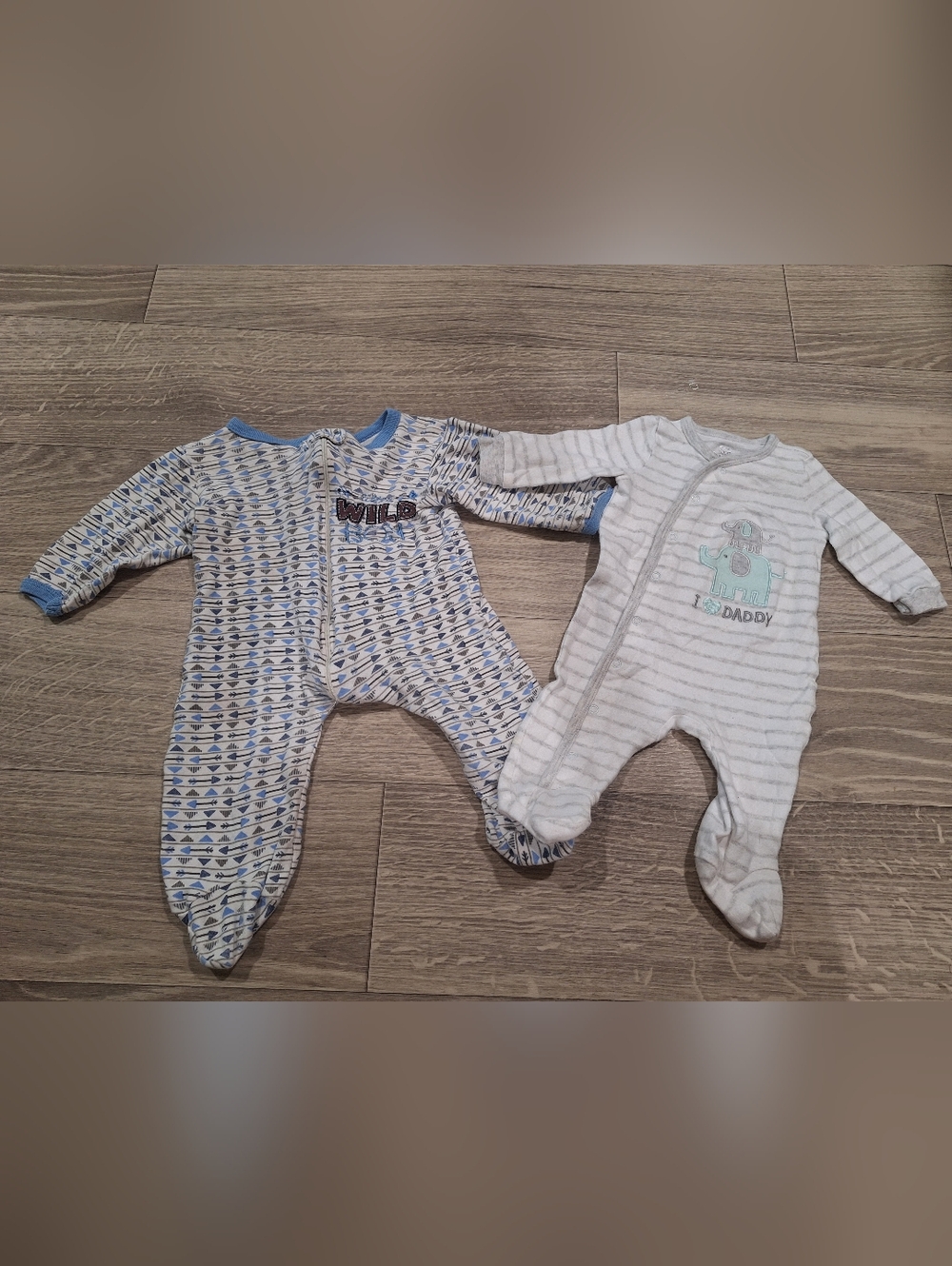 Baby Boy Long Sleeve Onsies Size 0-9 Months